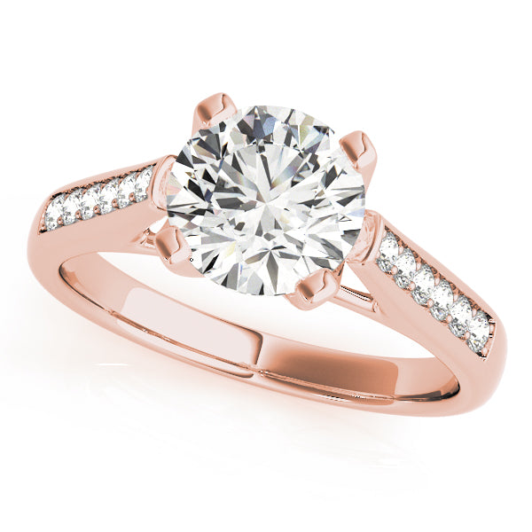 Round Single Row Channel Set Diamond Engagement Ring · 1.75 ct tw