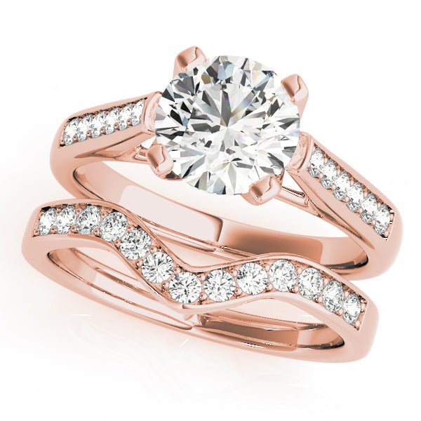 Round Single Row Channel Set Diamond Engagement Ring · 1.75 ct tw