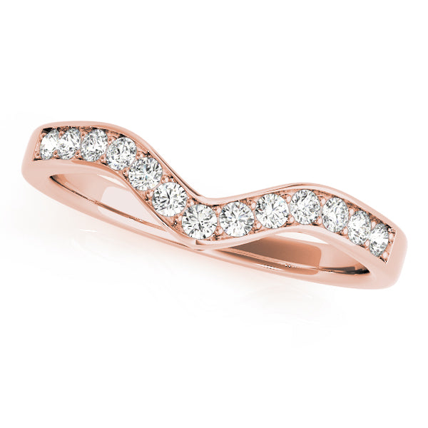 Curved Diamond Wedding Band · 0.20 ct tw