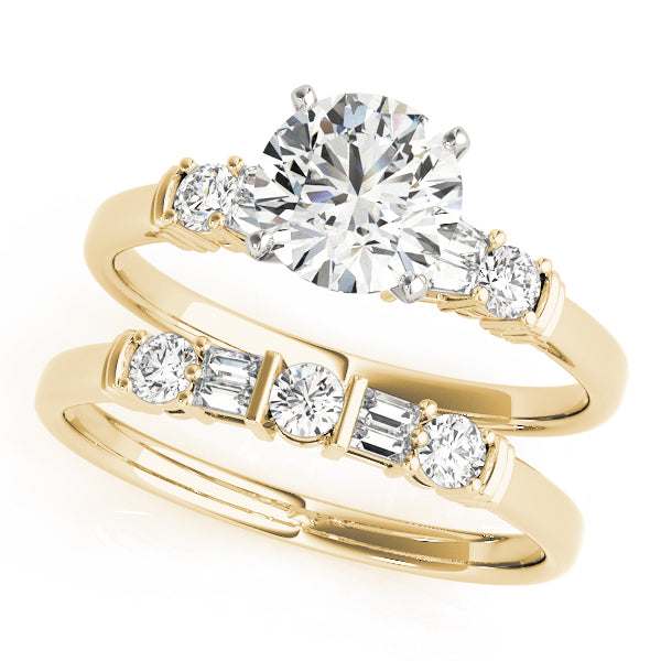 Baguette Fancy Shape Diamond Engagement Ring · 0.22 ct tw