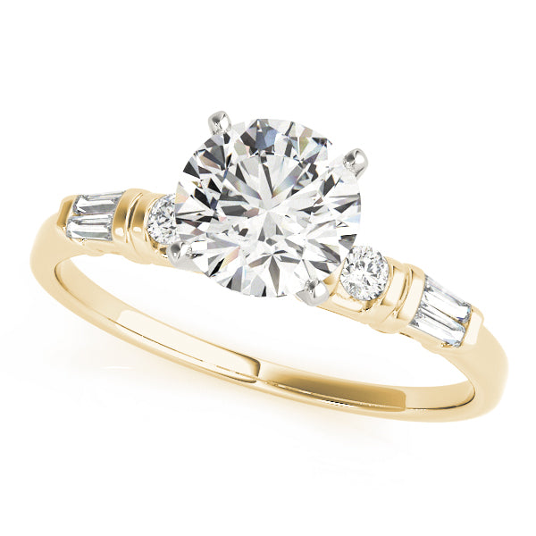 Baguette Fancy Shape Diamond Engagement Ring · 0.18 ct tw