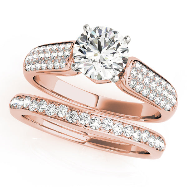 Pave Diamond Engagement Ring · 0.33 ct tw