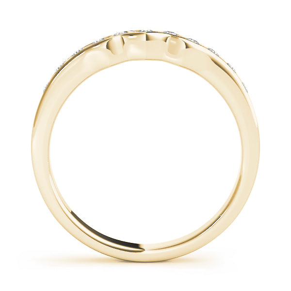 Curved Diamond Wedding Band · 0.11 ct tw