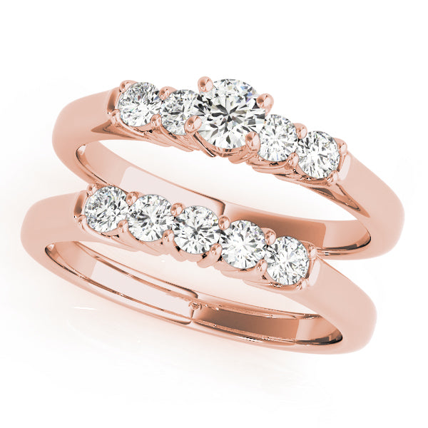 Round Single Row Prong Set Diamond Engagement Ring · 0.70 ct tw