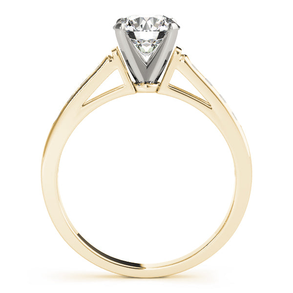 Single Row Channel Set Diamond Engagement Ring · 0.12 ct tw