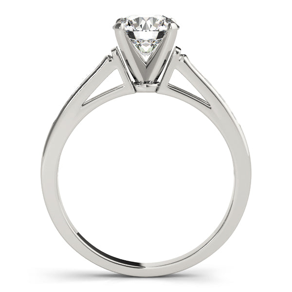 Single Row Channel Set Diamond Engagement Ring · 0.12 ct tw