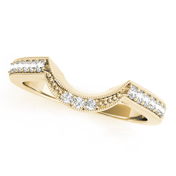 Curved Diamond Wedding Band · 0.27 ct tw