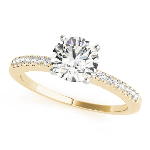 Single Row Prong Set Diamond Engagement Ring · 0.12 ct tw