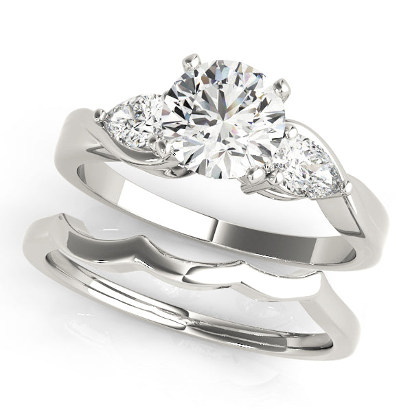 Pear Three-Stone Diamond Engagement Ring · 0.40 ct tw