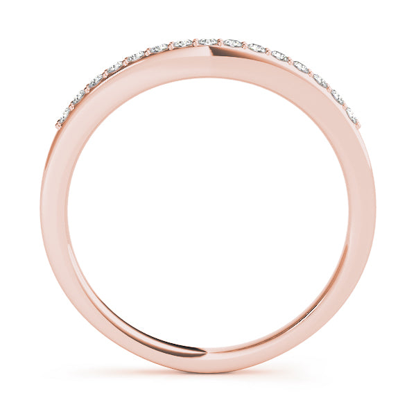 Curved Diamond Wedding Band · 0.11 ct tw