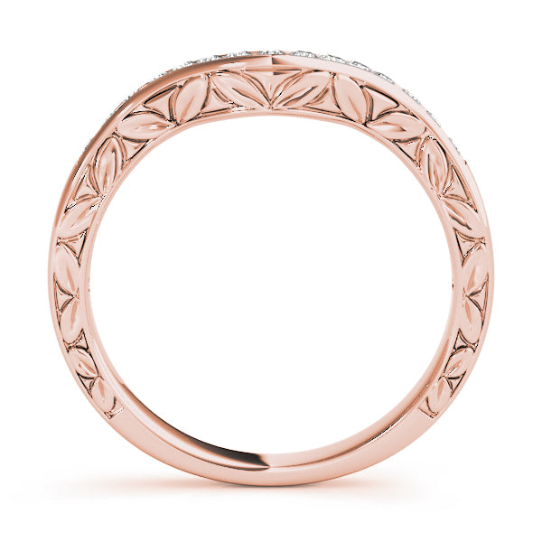 Curved Diamond Wedding Band · 0.10 ct tw