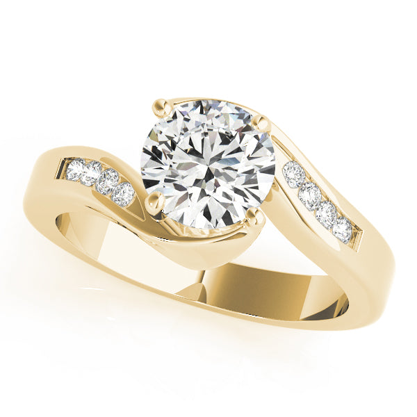 Round Bypass Diamond Engagement Ring · 1.08 ct tw