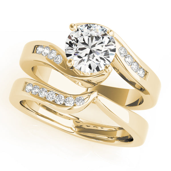 Round Bypass Diamond Engagement Ring · 1.08 ct tw