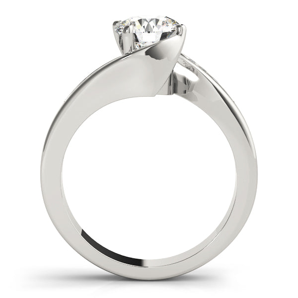 Round Bypass Diamond Engagement Ring · 1.08 ct tw