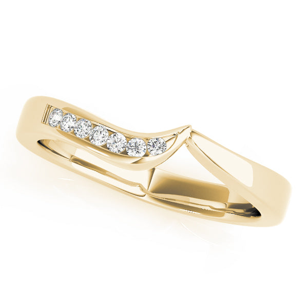 Curved Diamond Wedding Band · 0.07 ct tw