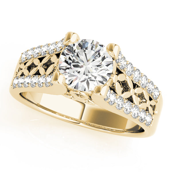 Round Multi-Row Diamond Engagement Ring · 1.28 ct tw