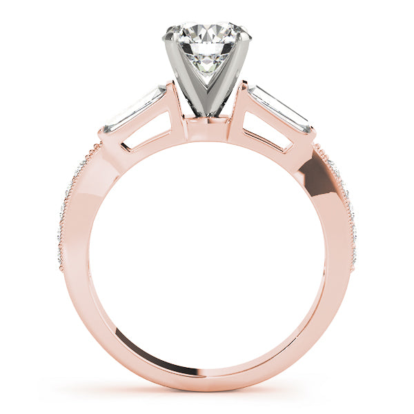 Baguette Fancy Shape Diamond Engagement Ring · 0.65 ct tw