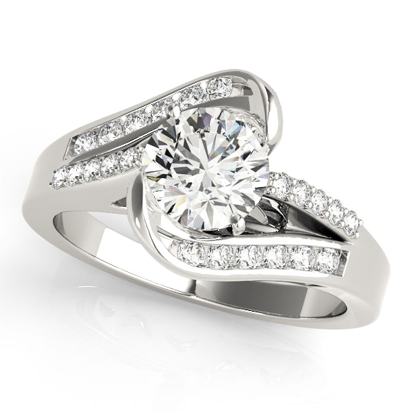 Round Bypass Diamond Engagement Ring · 1.28 ct tw