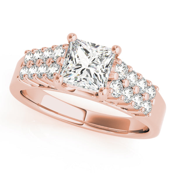 Pave Diamond Engagement Ring · 0.50 ct tw