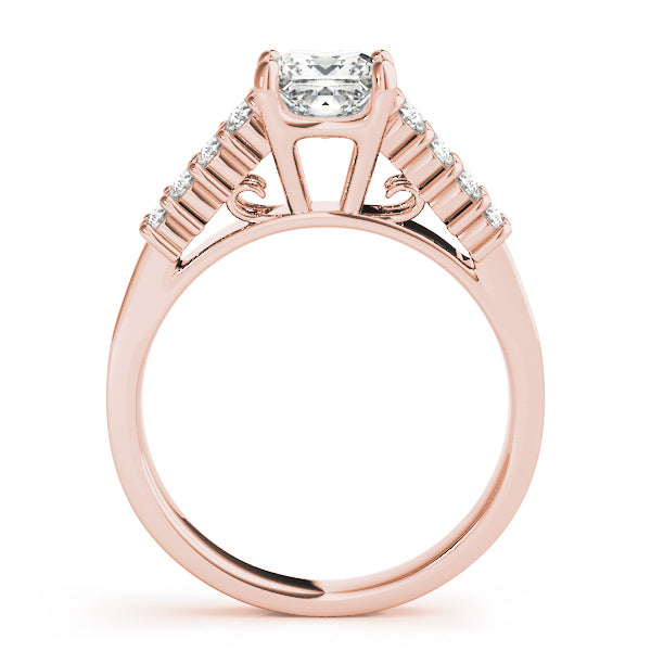 Pave Diamond Engagement Ring · 0.50 ct tw