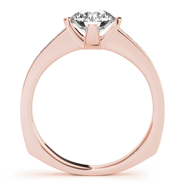 Round Single Row Channel Set Diamond Engagement Ring · 1.23 ct tw