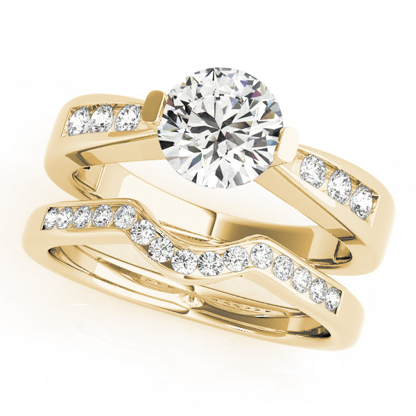 Round Single Row Channel Set Diamond Engagement Ring · 1.15 ct tw