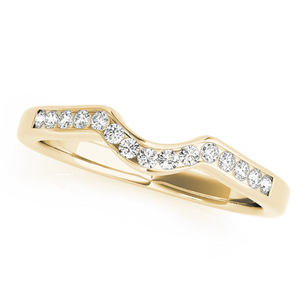 Curved Diamond Wedding Band · 0.11 ct tw