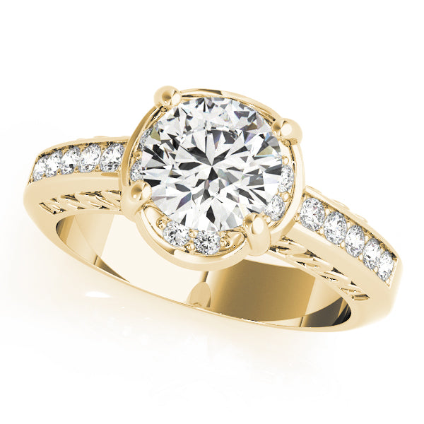 Round Single Row Prong Set Diamond Engagement Ring · 1.17 ct tw