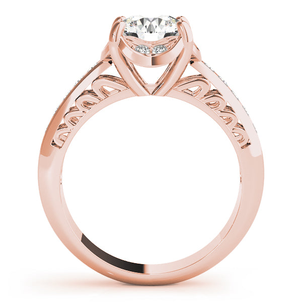 Round Single Row Prong Set Diamond Engagement Ring · 0.62 ct tw