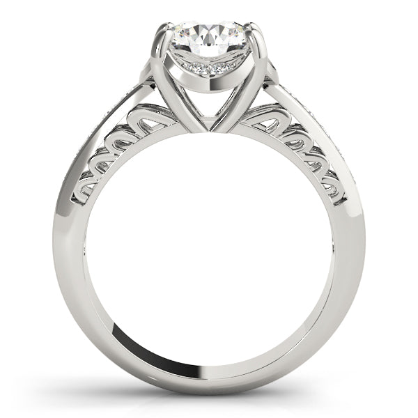 Round Single Row Prong Set Diamond Engagement Ring · 1.48 ct tw