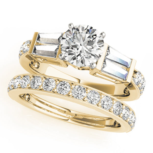 Baguette Fancy Shape Diamond Engagement Ring · 1.04 ct tw