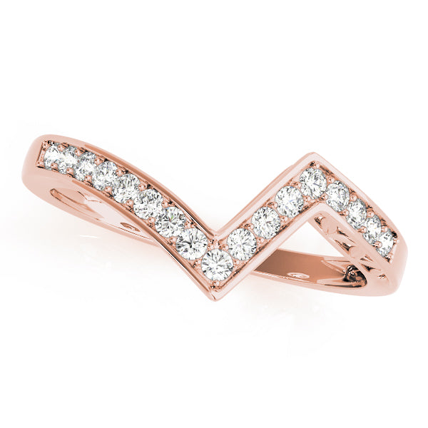 Curved Diamond Wedding Band · 0.26 ct tw