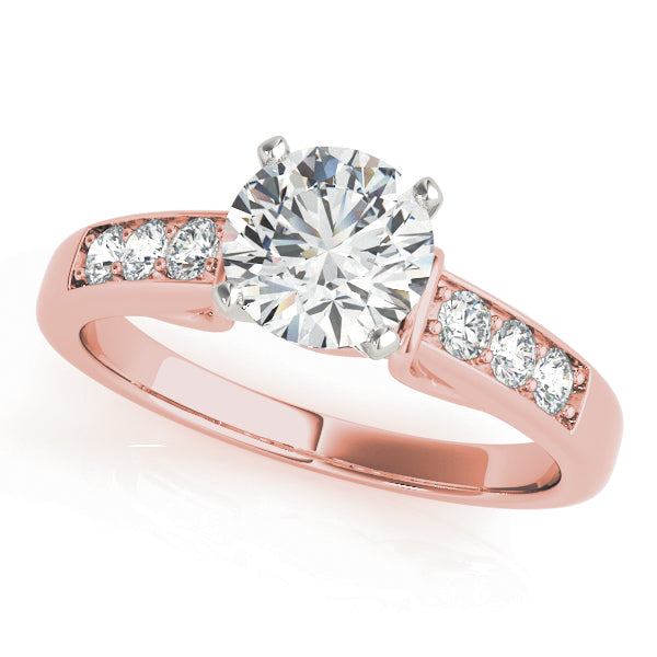 Single Row Channel Set Diamond Engagement Ring · 0.24 ct tw