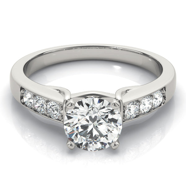 Single Row Channel Set Diamond Engagement Ring · 0.24 ct tw