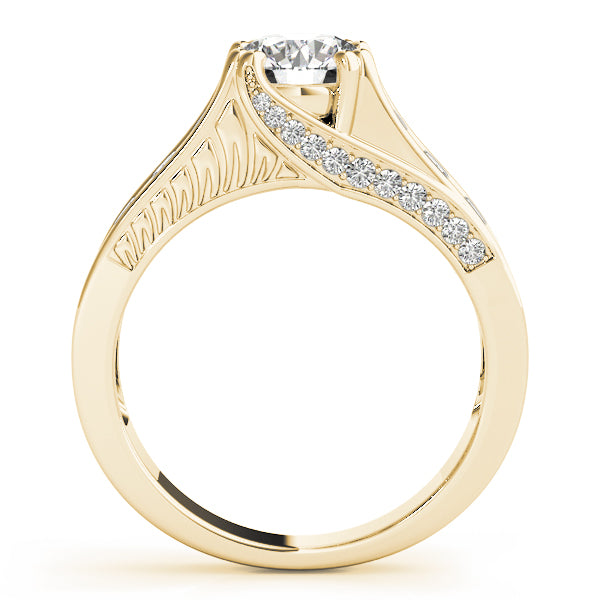 Round Single Row Channel Set Diamond Engagement Ring · 1.47 ct tw