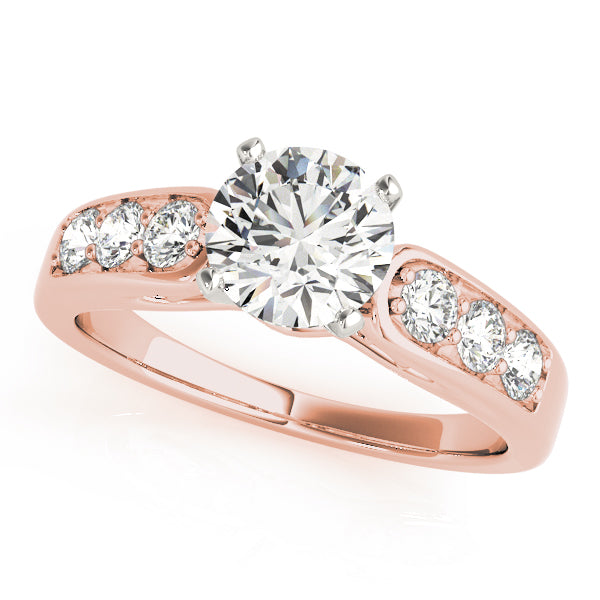 Single Row Channel Set Diamond Engagement Ring · 0.42 ct tw