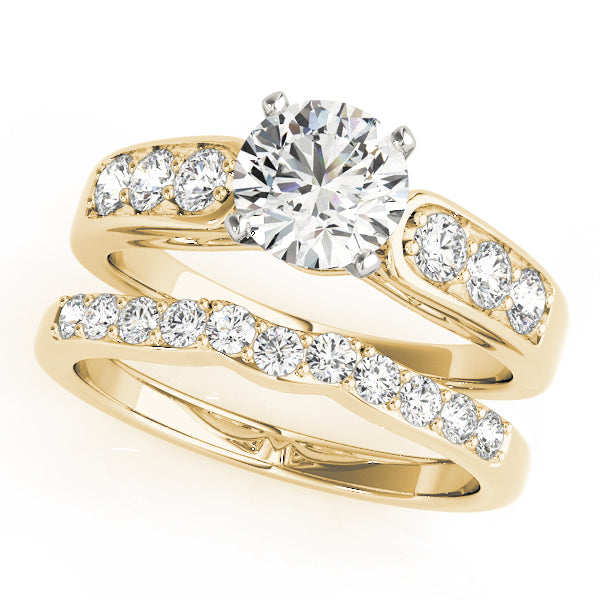 Single Row Channel Set Diamond Engagement Ring · 0.42 ct tw