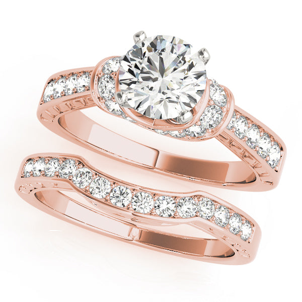 Cluster Sides Diamond Engagement Ring · 0.40 ct tw