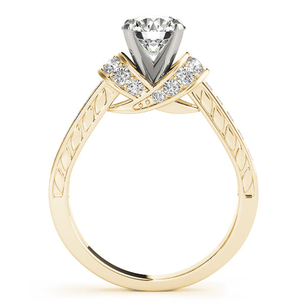 Cluster Sides Diamond Engagement Ring · 0.40 ct tw