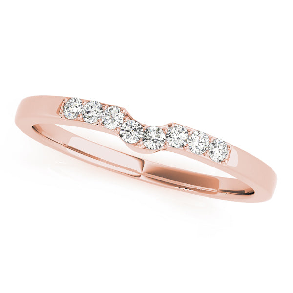 Curved Diamond Wedding Band · 0.12 ct tw