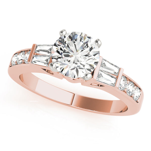 Baguette Fancy Shape Diamond Engagement Ring · 0.42 ct tw