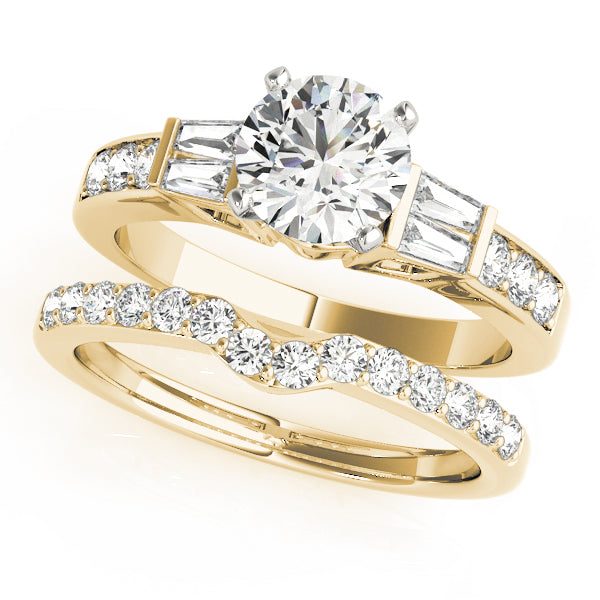 Baguette Fancy Shape Diamond Engagement Ring · 0.42 ct tw