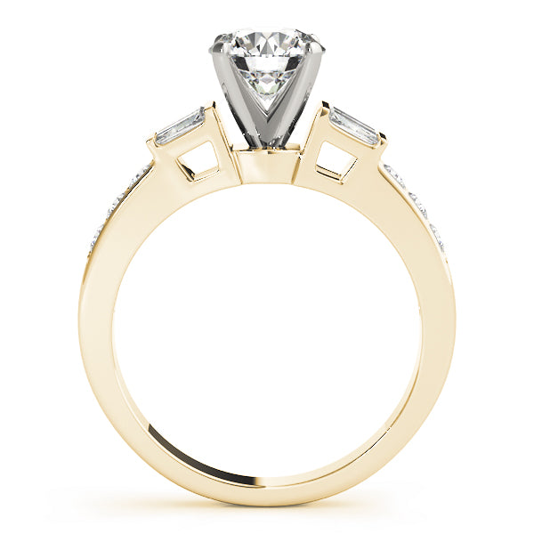Baguette Fancy Shape Diamond Engagement Ring · 0.42 ct tw
