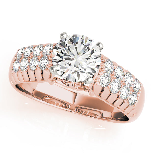 Pave Diamond Engagement Ring · 0.48 ct tw