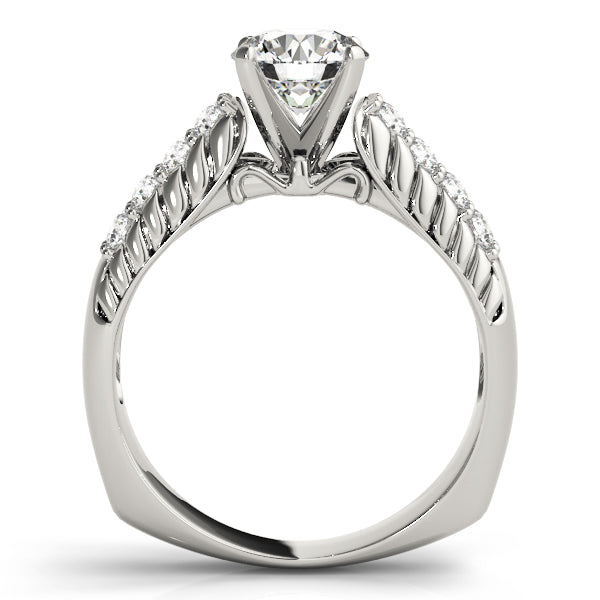 Pave Diamond Engagement Ring · 0.48 ct tw