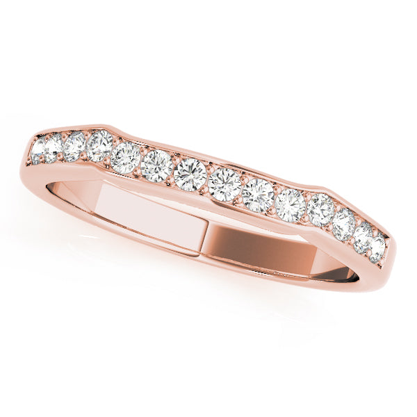 Curved Diamond Wedding Band · 0.14 ct tw