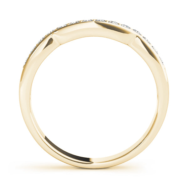 Curved Diamond Wedding Band · 0.14 ct tw