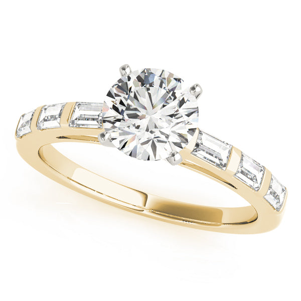 Baguette Fancy Shape Diamond Engagement Ring · 0.54 ct tw