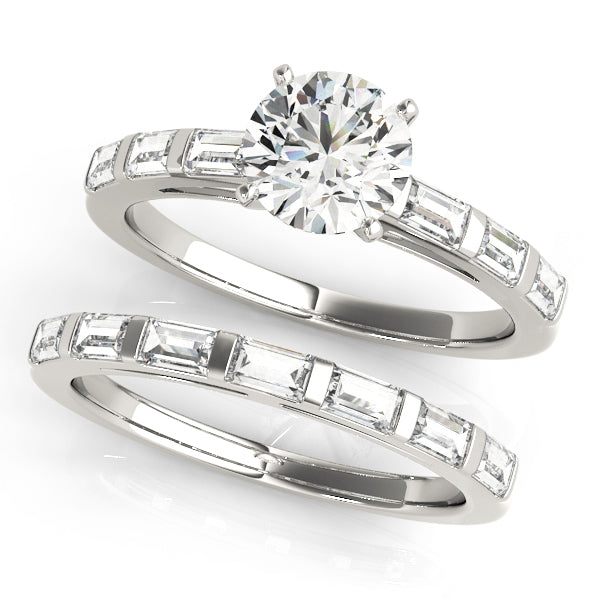 Baguette Fancy Shape Diamond Engagement Ring · 0.54 ct tw