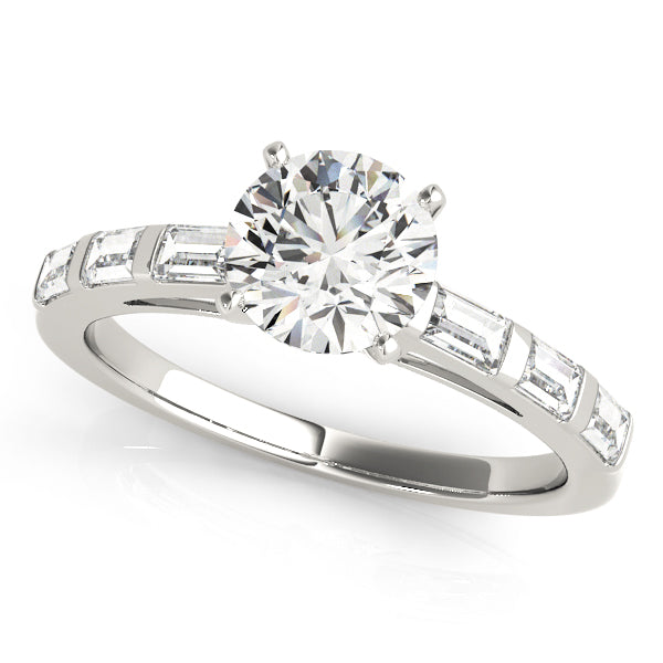 Baguette Fancy Shape Diamond Engagement Ring · 0.54 ct tw
